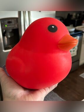 Sunny Days Patriotic Duck RED NWT Jumbo squishy duck